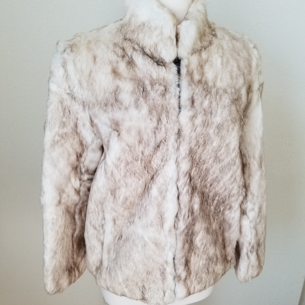 Vintage Rabbit Fur Coat EUC